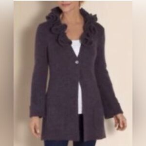 Soft Surroundings Alpaca/Wool Blend Long Cardigan Sweater Size Large